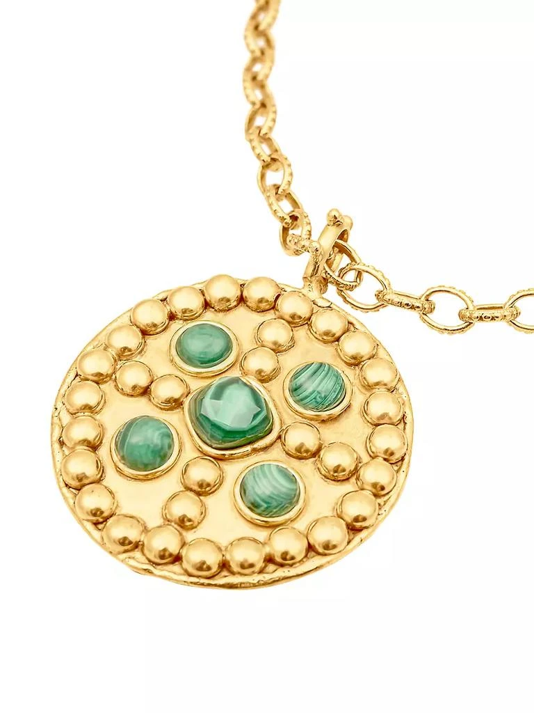 商品Sylvia Toledano|22K-Gold-Plated &amp; Malachite Pendant Necklace,价格¥3447,第4张图片详细描述