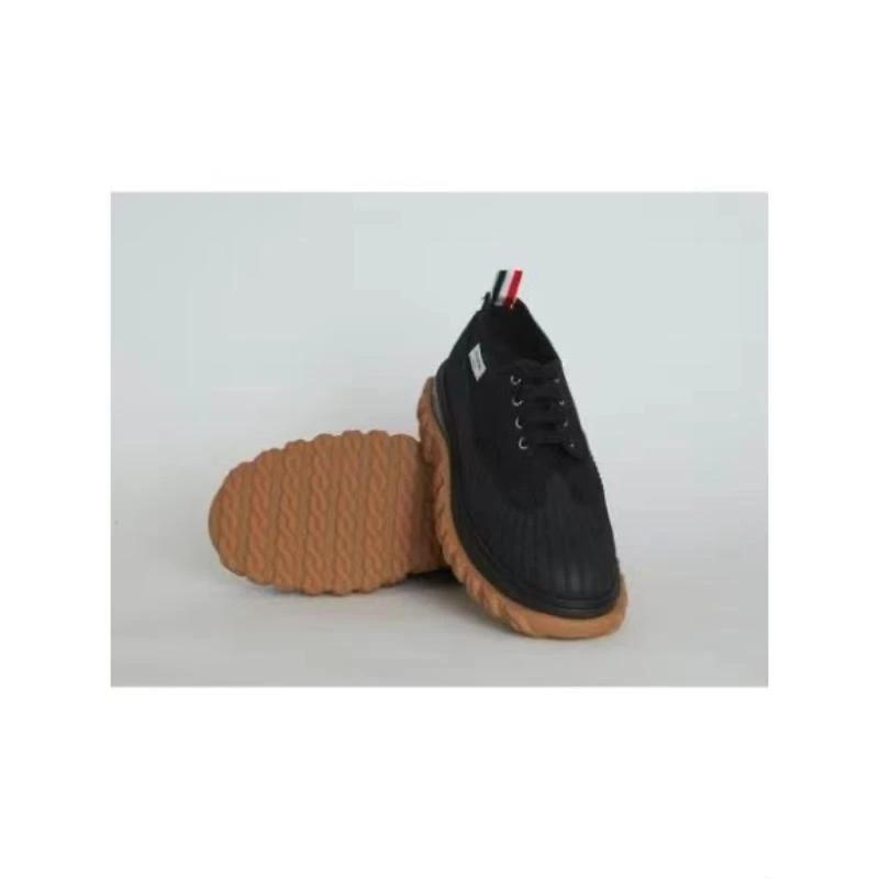 商品Thom Browne|THOM BROWNE 亮黑色女士帆布鞋 MFD227A001,价格¥3852,第1张图片