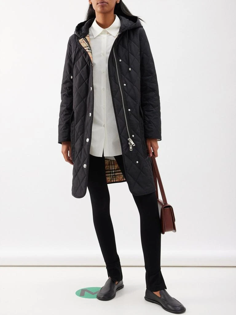 商品Burberry|Roxby quilted nylon-canvas coat,价格¥14367,第2张图片详细描述