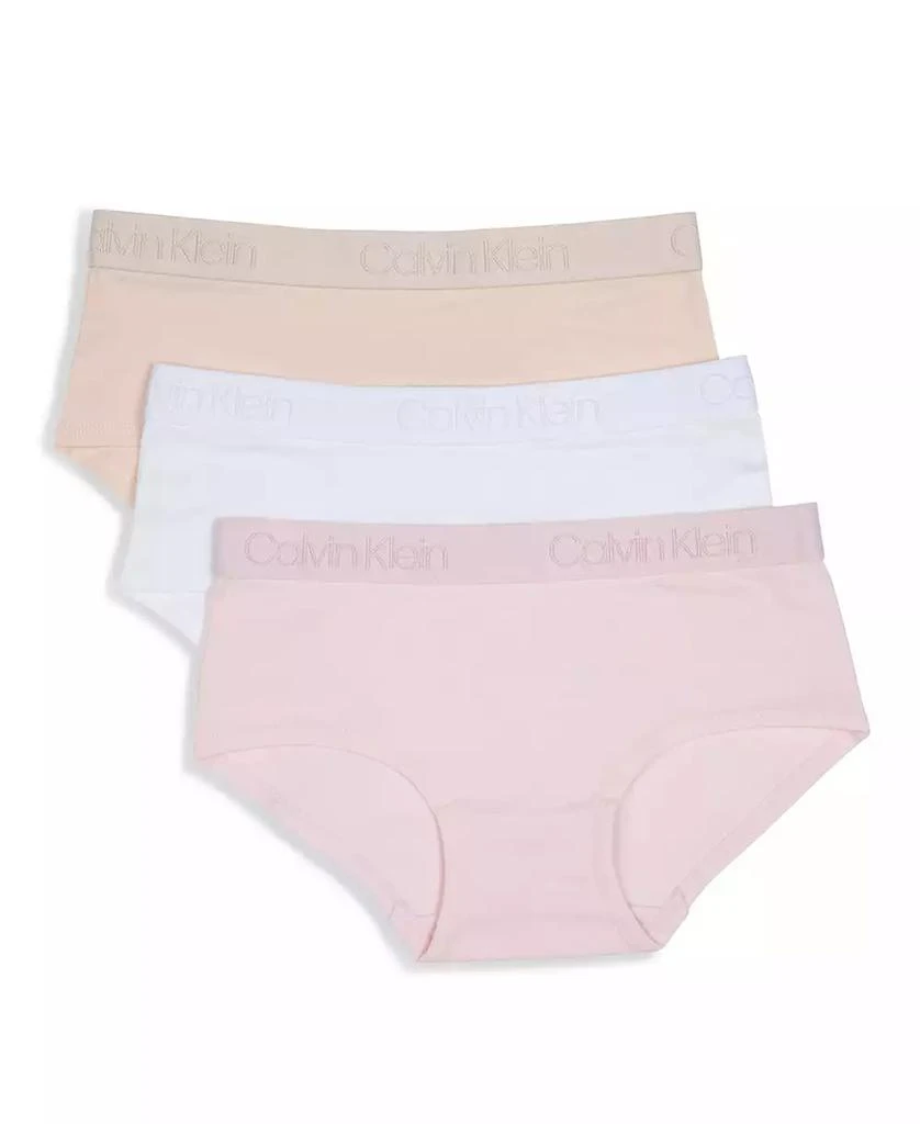 商品Calvin Klein|Big Girls Logo Print Hipster Briefs, Pack of 3,价格¥202,第1张图片