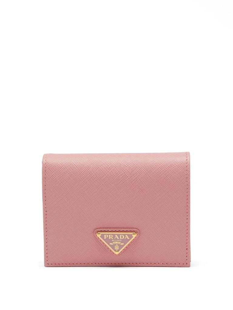 商品Prada|Triangle logo-plaque Saffiano-leather wallet,价格¥4418,第1张图片