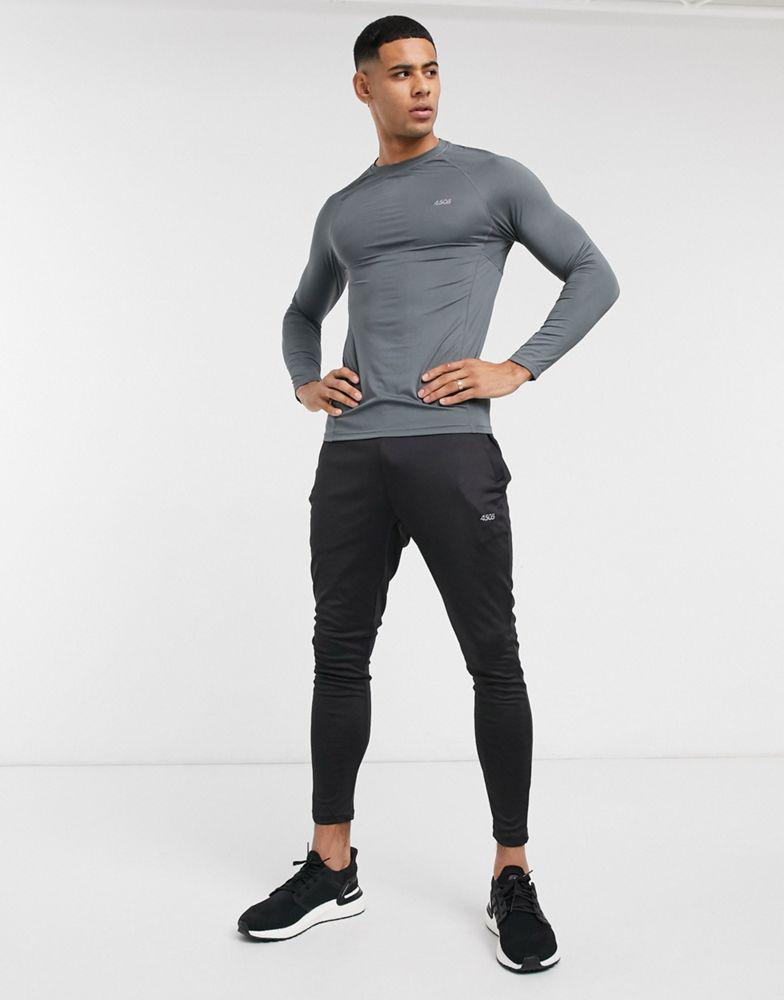 商品ASOS|ASOS 4505 icon training super skinny jogger with quick dry in black,价格¥198,第6张图片详细描述