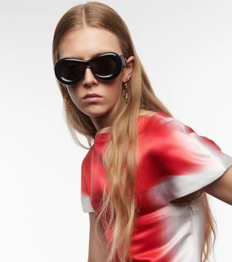 商品Loewe|Inflated oval sunglasses,价格¥1668,第3张图片详细描述
