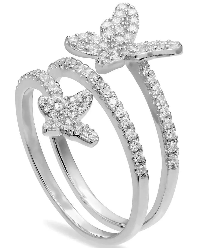 商品Giani Bernini|Cubic Zirconia Butterfly Wrap Ring in Sterling Silver, Created for Macy's,价格¥187,第4张图片详细描述