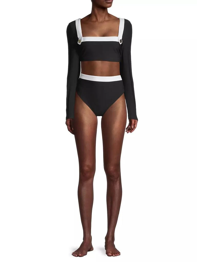商品Stylest|Fluid Jersey Crop Bikini Top,价格¥1484,第2张图片详细描述