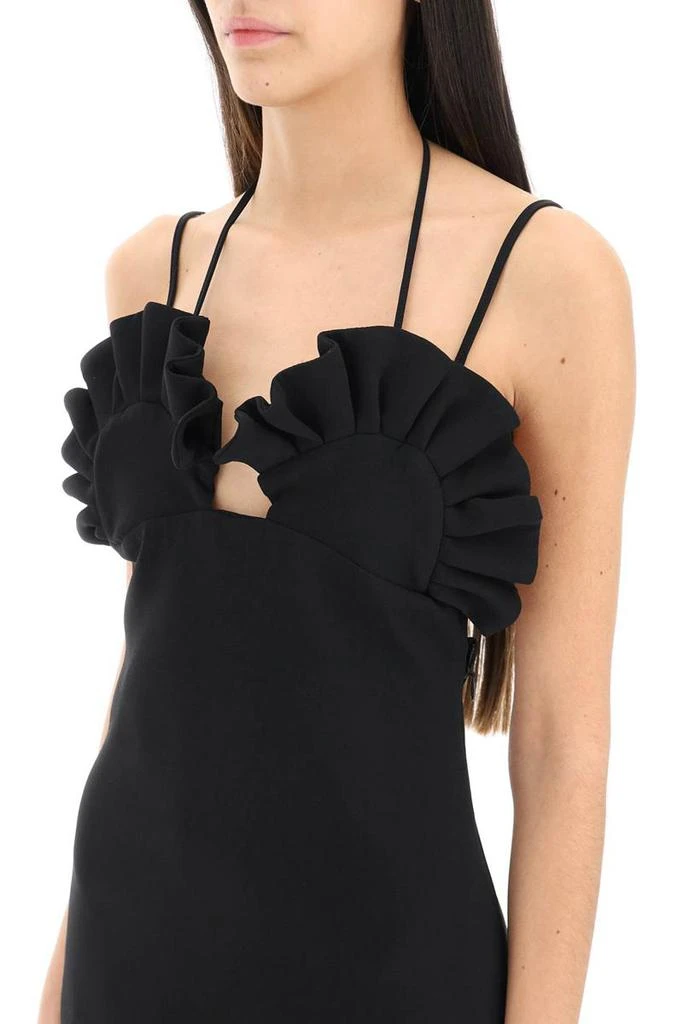 商品GIUSEPPE DI MORABITO|Giuseppe di morabito ruffled crepe mini dress,价格¥4532,第4张图片详细描述