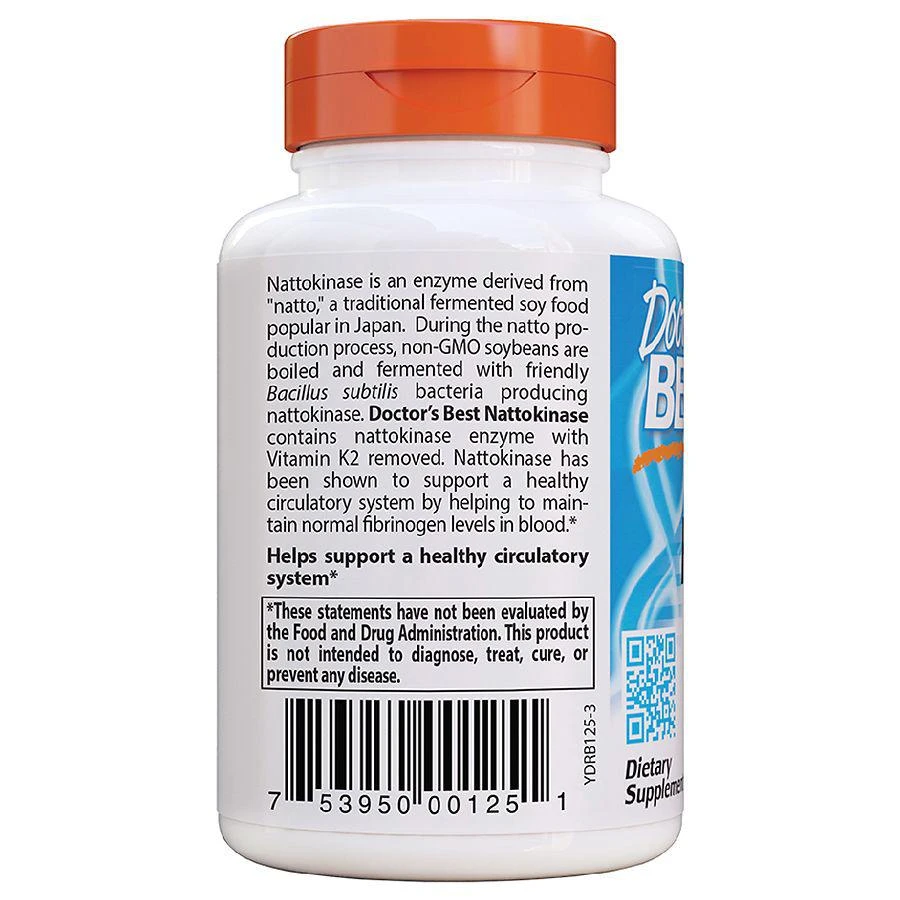 商品Doctor's Best|Nattokinase 2,000 FUs per Serving,价格¥112,第2张图片详细描述
