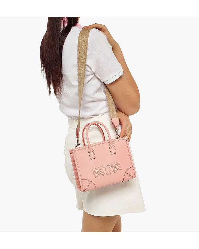 商品MCM|Mini München Tote in Spanish Calf Leather,价格¥6891,第3张图片详细描述