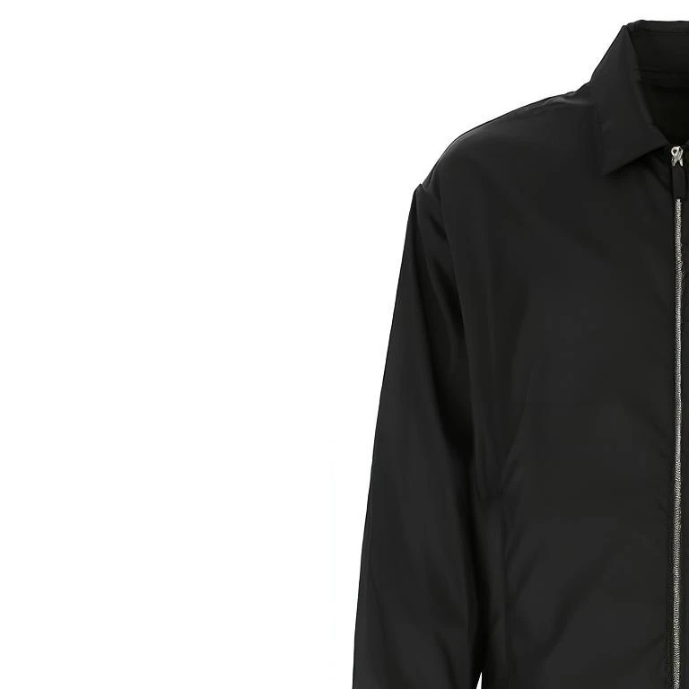 商品[国内直发] Prada|普拉达 FW21 休闲翻领徽标logo拉链夹克外套 男款 黑色,价格¥11911,第5张图片详细描述