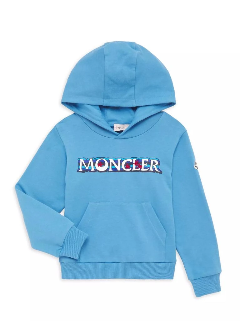 商品Moncler|Little Boy's & Boy's Tropical Logo Sweatshirt,价格¥2648,第1张图片