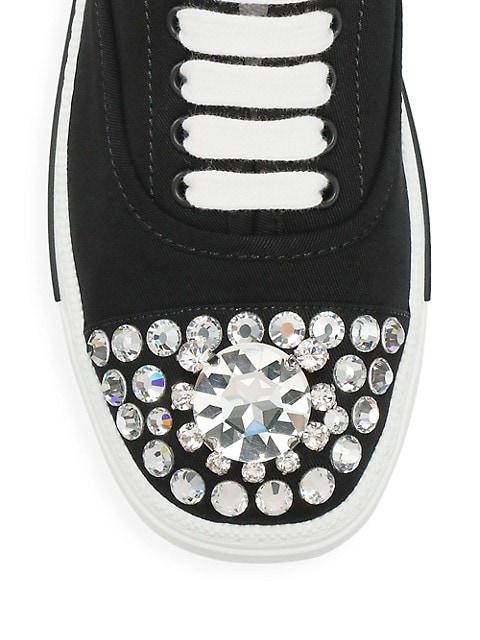 Jeweled Canvas Sneakers商品第4张图片规格展示