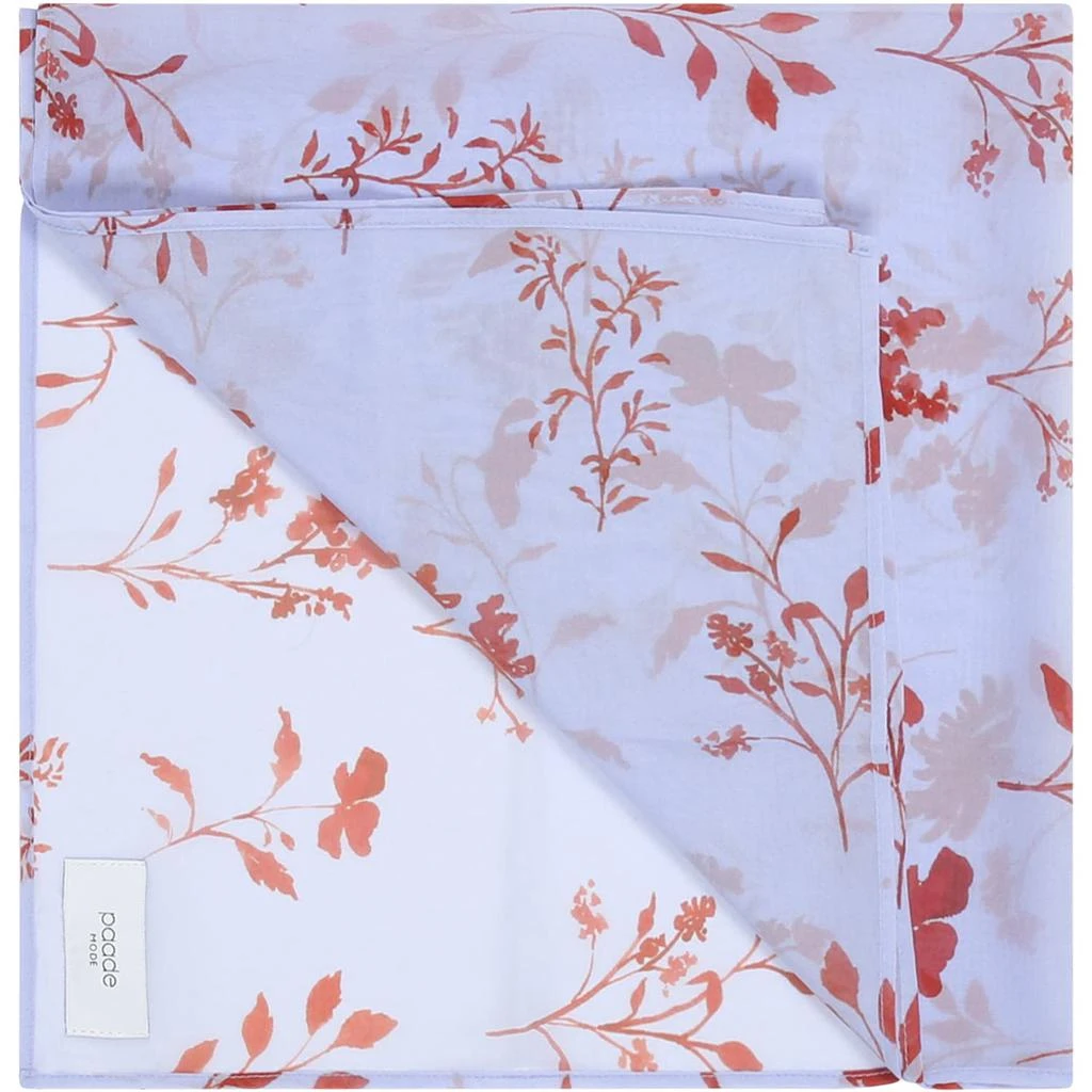 商品Paade Mode|Purple Scarf For Girl With Floral Print,价格¥699,第2张图片详细描述