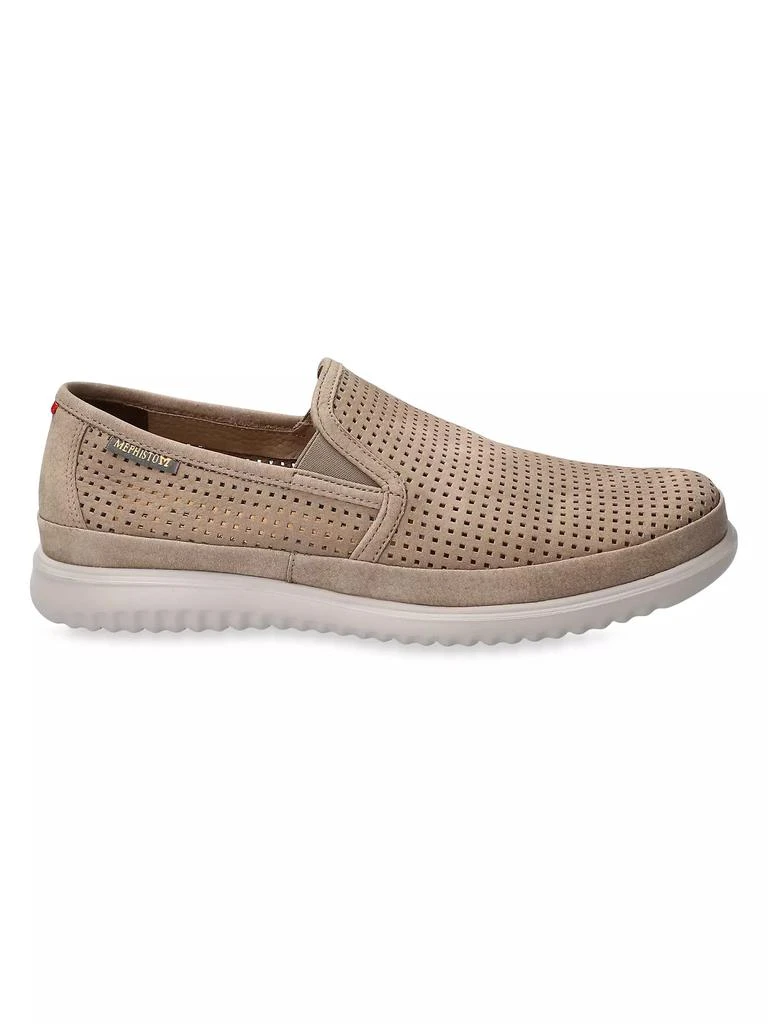 商品Mephisto|Tiago Perforated Leather Loafers,价格¥2156,第1张图片