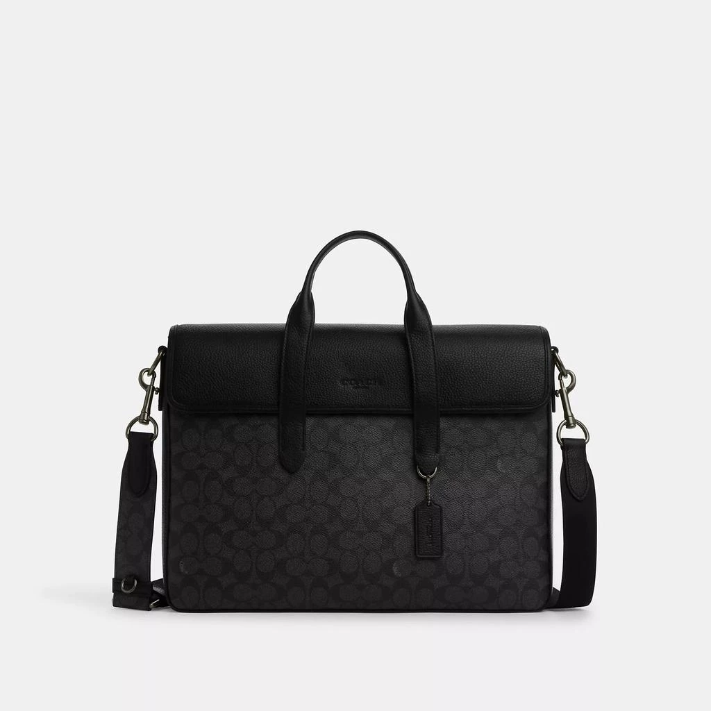 商品Coach|Sullivan Portfolio Brief In Signature Canvas,价格¥1933,第1张图片