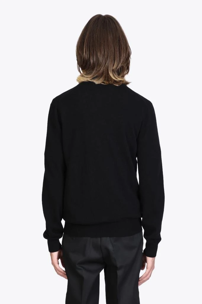 商品Comme des Garcons|Mens Cardigan Knit Black wool cardigan with pixel heart patch.,价格¥1748,第2张图片详细描述