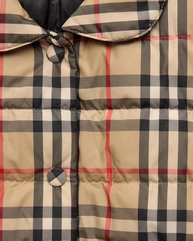 商品Burberry|Girl's Oaklee Reversible Check-Print Jacket, Size 3-14,价格¥6080,第3张图片详细描述