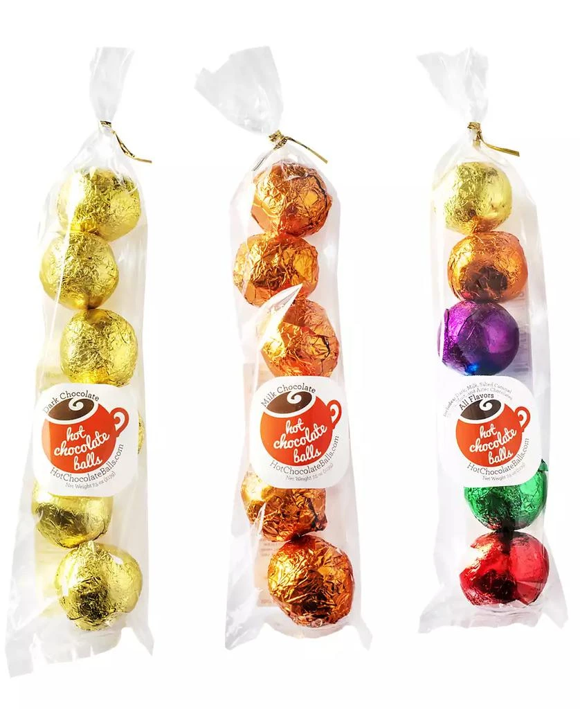 商品Hot Chocolate Balls|Milk, Dark and All Flavors Hot Chocolate Sampler, 3 Bar Pack,价格¥448,第1张图片