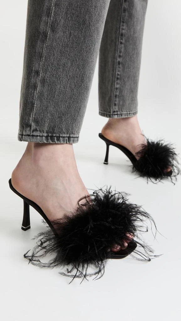 商品Alexander Wang|Alexander Wang 缎面凉拖鞋,价格¥2089,第3张图片详细描述