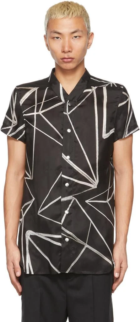 商品Rick Owens|Black & Off-White Babel Shirt,价格¥3029,第1张图片
