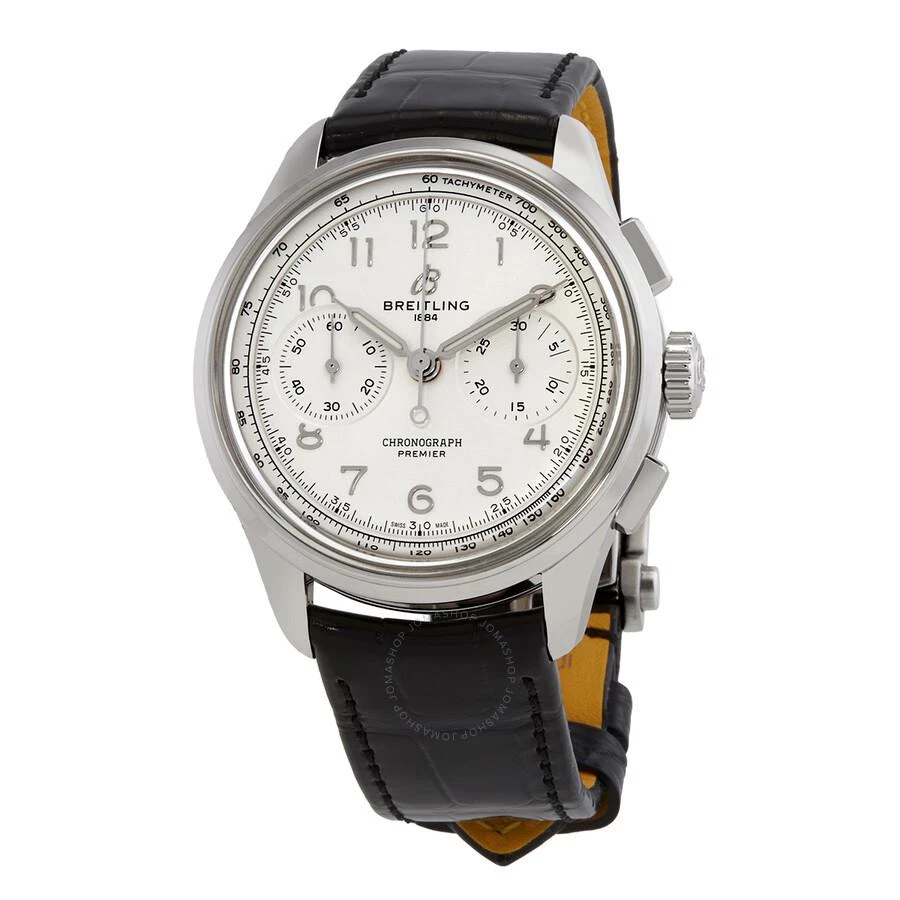 商品BREITLING|Premier B09 Heritage Chronograph 40mm Hand Wound White Dial Unisex Watch AB0930371G1P1,价格¥30880,第1张图片