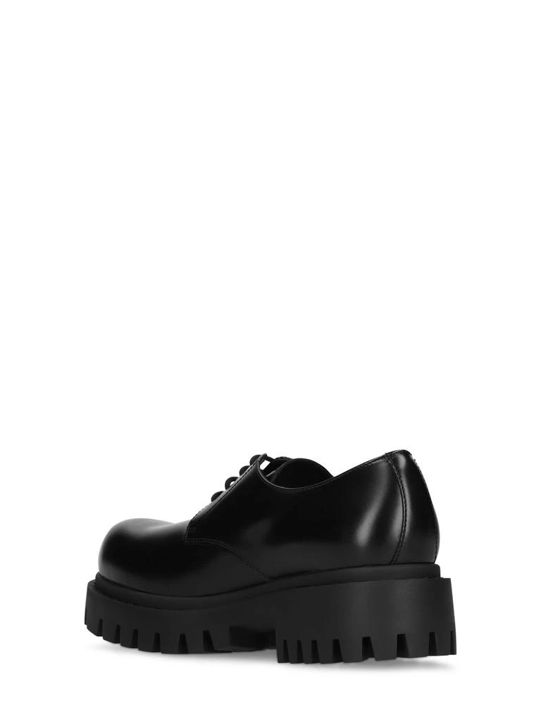 商品Balenciaga|Sergent Leather Derby Lace-up Shoes,价格¥7459,第3张图片详细描述