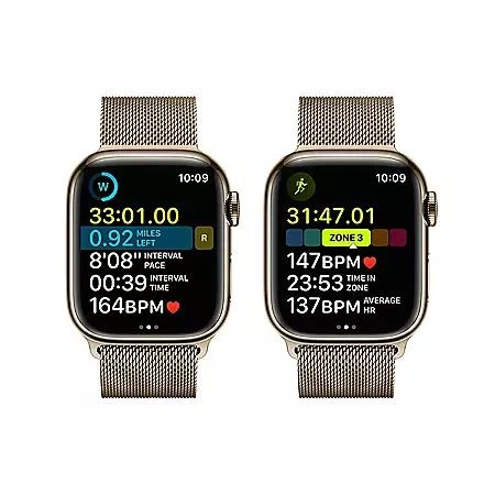 Apple Watch Series 8 GPS + Cellular 41mm Stainless Steel Case with Milanese Loop, Choose Color 商品