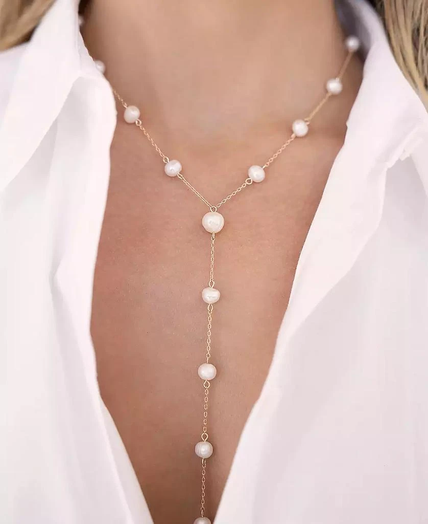 商品Ettika Jewelry|Dripping Mother of Pearl Lariat Necklace,价格¥673,第3张图片详细描述