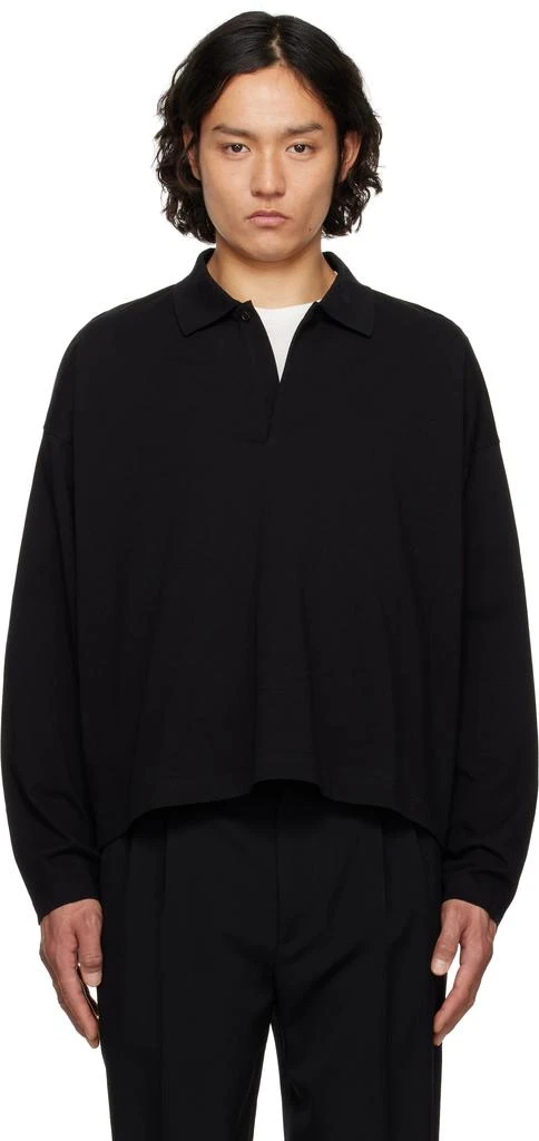 商品The Row|Black Bryson Polo,价格¥6546,第1张图片