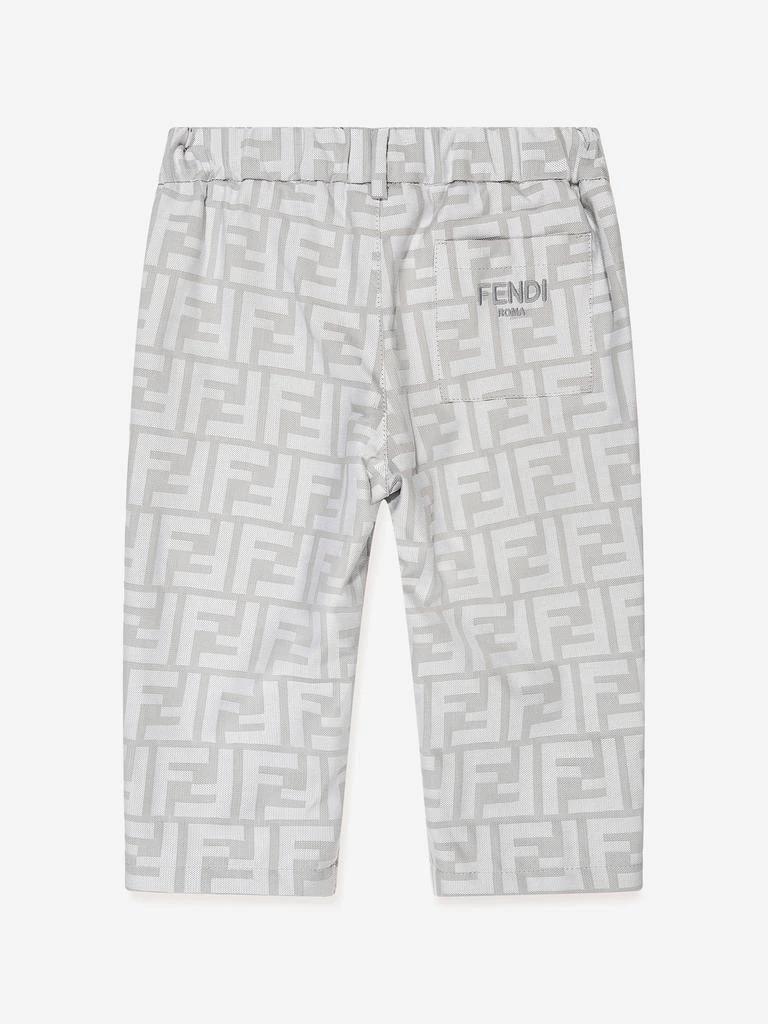 商品Fendi|Fendi Baby Boys FF Logo Trousers in Grey,价格¥3669,第2张图片详细描述