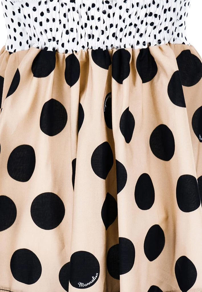 商品MONNALISA|Monnalisa Polka-Dot Printed Sleeveless Tiered Dress,价格¥2022,第4张图片详细描述