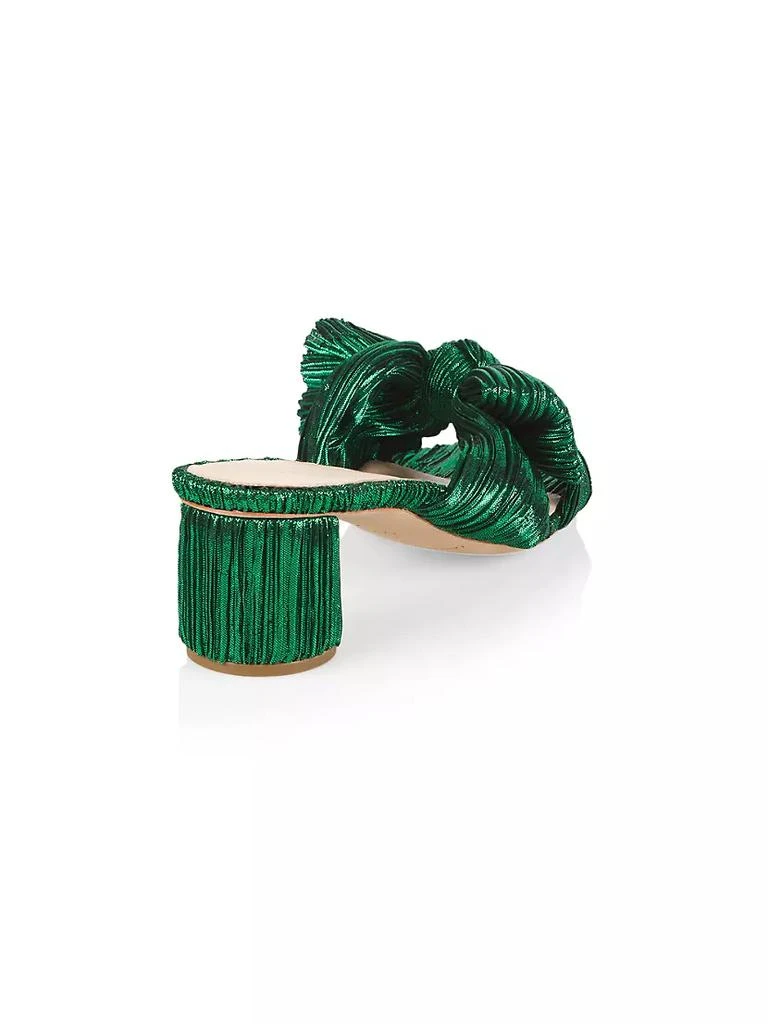 商品Loeffler Randall|Emilia Pleated Knot Mules,价格¥2625,第3张图片详细描述