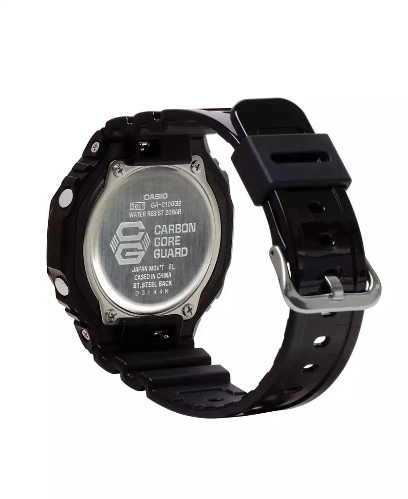 商品G-Shock|Men's Two-Hand Quartz Analog Digital Black Resin Watch, 45.4mm, GA2100GB-1A,价格¥995,第3张图片详细描述