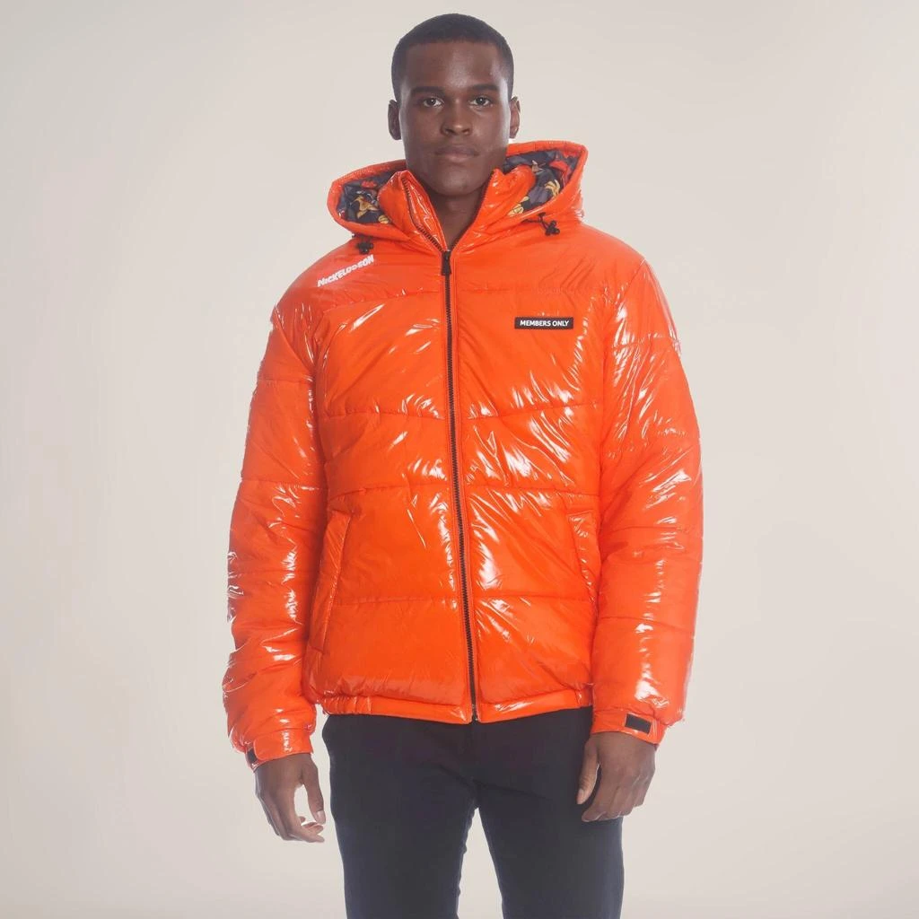 商品Members Only|Men's Nickelodeon Shiny Collab Puffer Jacket,价格¥382,第1张图片