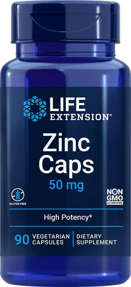 商品Life Extension|Life Extension Zinc - 50 mg (90 Vegetarian Capsules),价格¥51,第1张图片