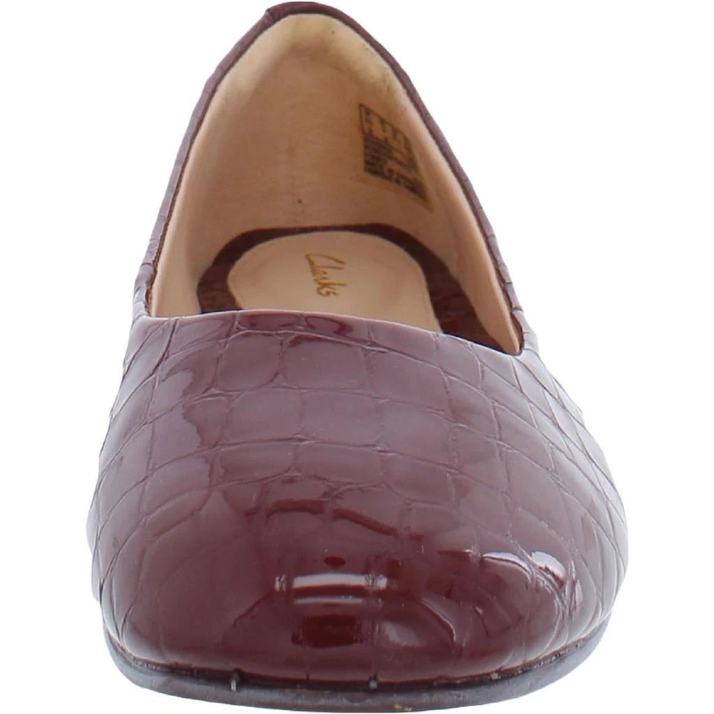 商品Clarks|Pure2 Pump Womens Leather Embossed Ballet Flats,价格¥206,第3张图片详细描述