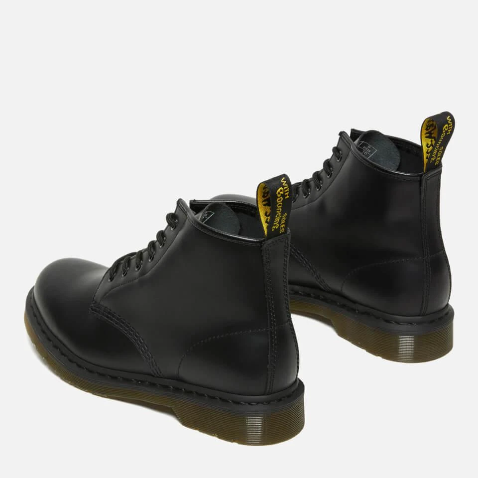 商品Dr. Martens|DR. MARTENS 101 SMOOTH LEATHER 6-EYE BOOTS - BLACK,价格¥770,第4张图片详细描述