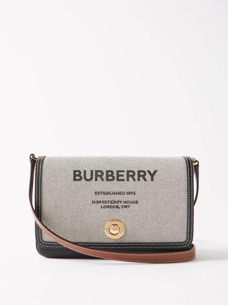 商品Burberry|New Hampshire logo-print canvas cross-body bag,价格¥9225,第1张图片