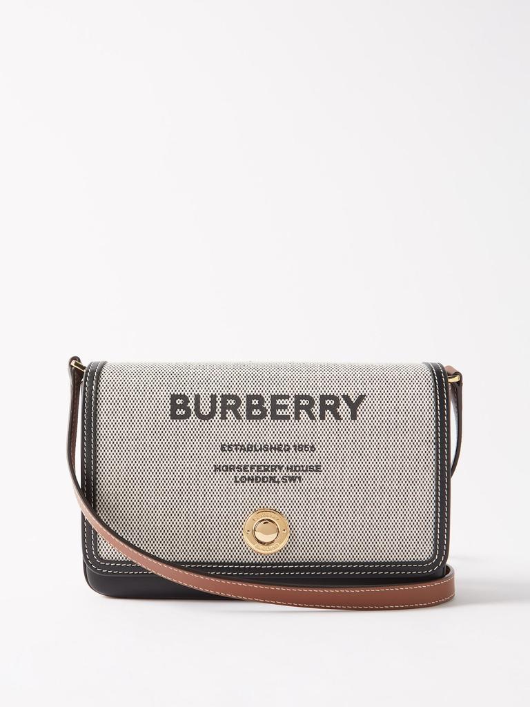 商品Burberry|New Hampshire logo-print canvas cross-body bag,价格¥7457,第1张图片