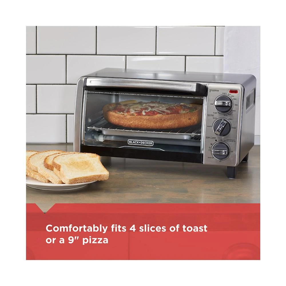 商品Black & Decker|4-Slice Toaster Oven,价格¥603,第3张图片详细描述