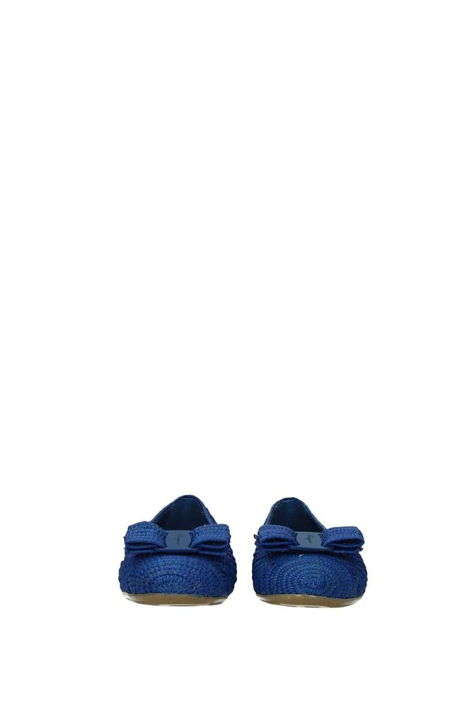 商品Salvatore Ferragamo|Ballet flats varina Raffia Blue Admiral,价格¥2093,第3张图片详细描述
