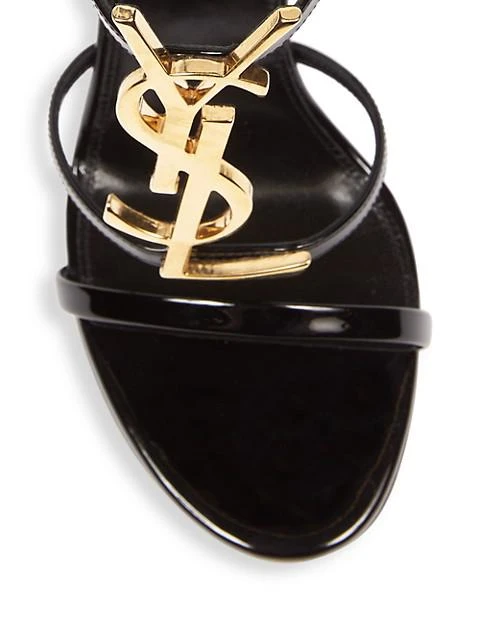 商品Yves Saint Laurent|Cassandra 100 Patent Leather Ankle-Strap Sandals,价格¥8131,第4张图片详细描述