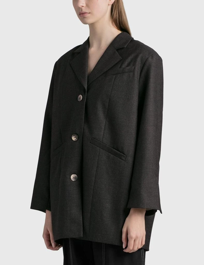 商品Ganni|Light Wool Oversized Blazer,价格¥1518,第2张图片详细描述