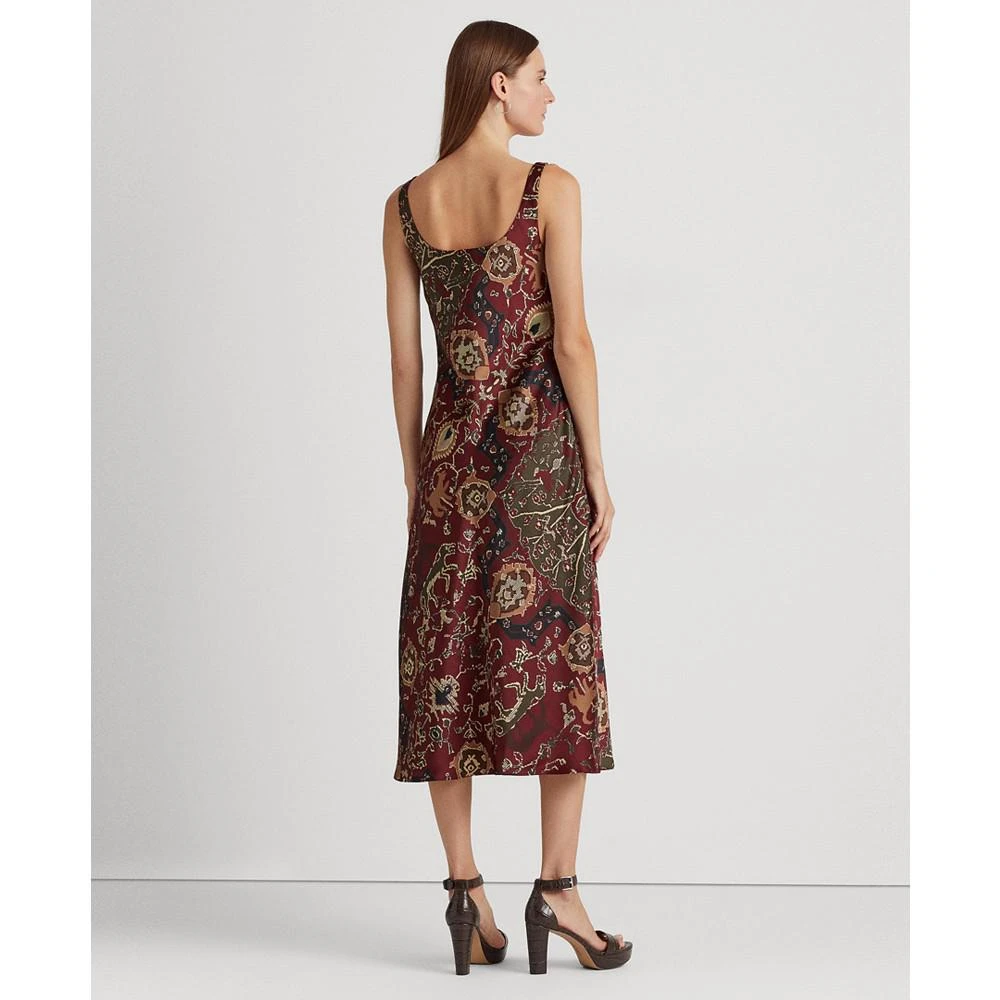 商品Ralph Lauren|Women's Printed Satin Sleeveless Dress,价格¥299,第2张图片详细描述