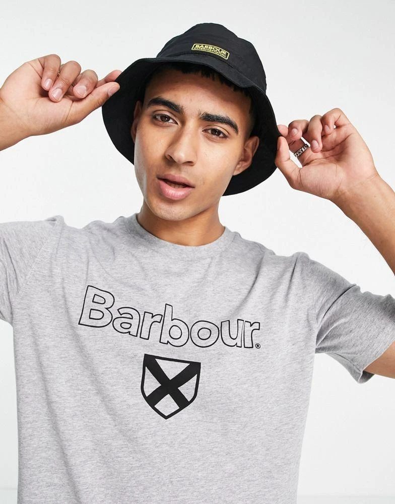 商品Barbour|Barbour International Impeller contrast logo bucket hat in black,价格¥238,第4张图片详细描述