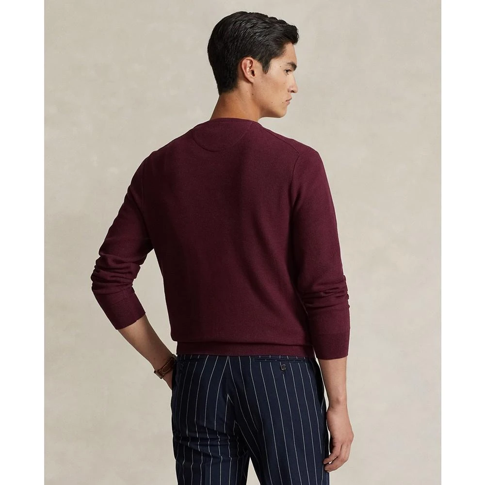 商品Ralph Lauren|Men's Textured Cotton Crewneck Sweater,价格¥614,第4张图片详细描述
