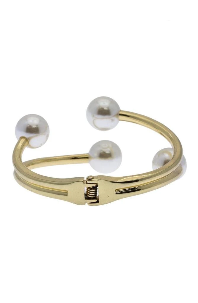 商品SAACHI|Hinged Faux Pearl Cuff,价格¥244,第2张图片详细描述