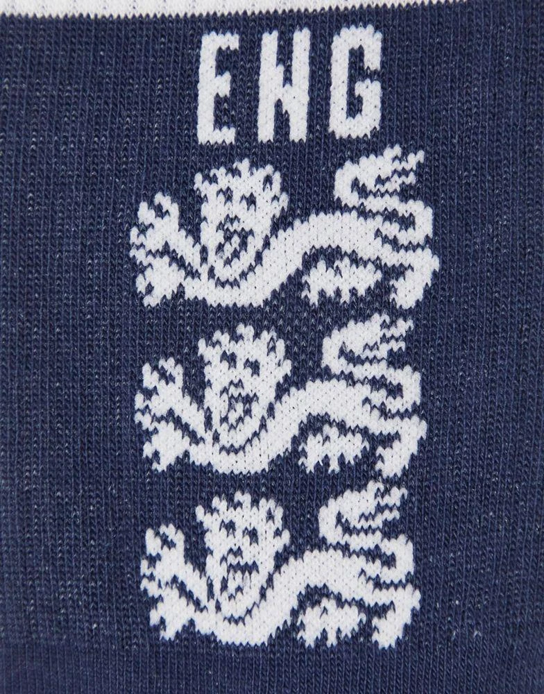 商品ASOS|ASOS DESIGN sports socks in navy with England design,价格¥44,第4张图片详细描述