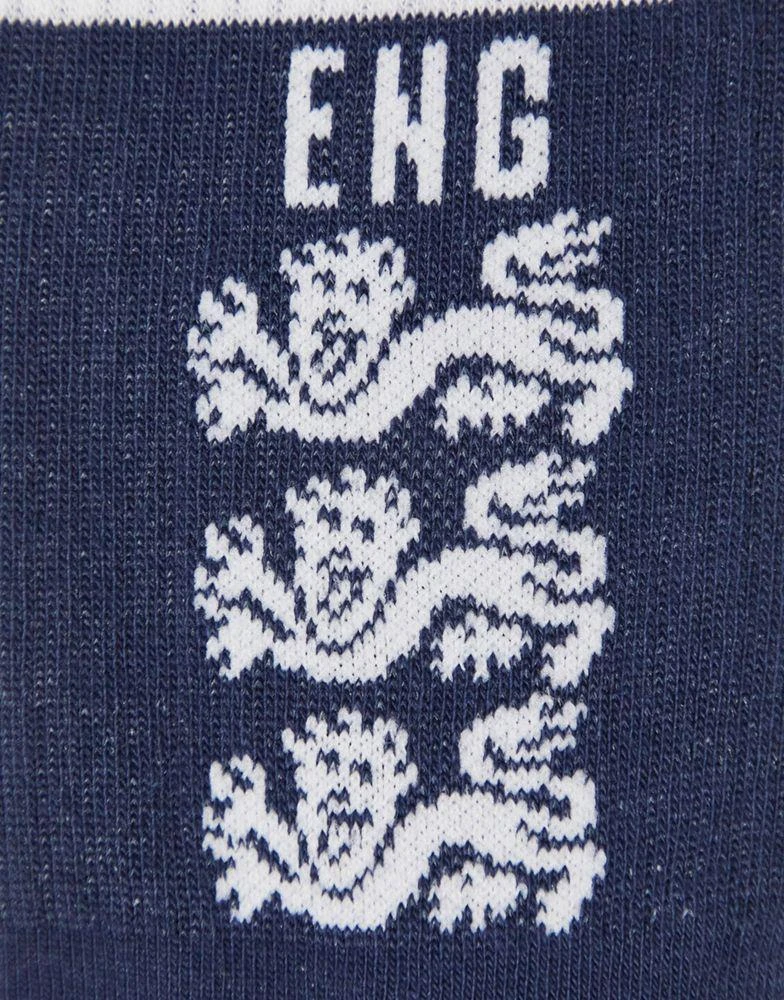 商品ASOS|ASOS DESIGN sports socks in navy with England design,价格¥50,第4张图片详细描述