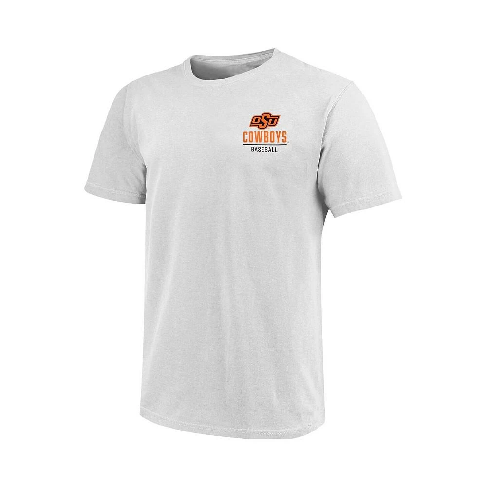 商品Image One|Men's White Oklahoma State Cowboys Baseball 2-Hit T-shirt,价格¥225,第3张图片详细描述