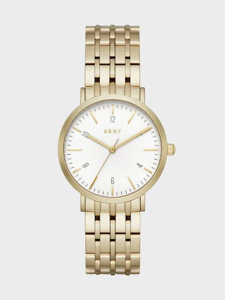 商品DKNY|Minetta Gold-Tone Three-Hand Watch,价格¥908,第2张图片详细描述